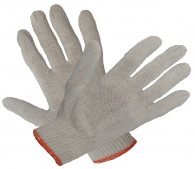 Перчатки ХБ без ПВХ  10 класс 5  нитей 148 Текс 250пар/кор Витекс