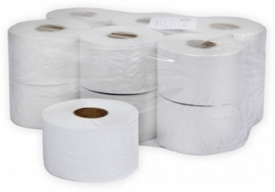 Туалетная бумага в рулоне Терес T-0034 1-сл, натуральный цвет 350м*12 рул.