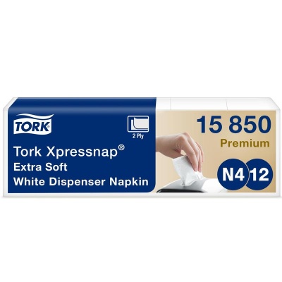 Салфетки диспенсерные Tork Xpressnap N4 2-сл 200л/уп 15850