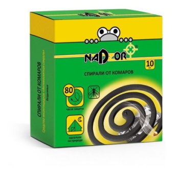 Спирали от комаров без запаха  Nadzor АДМ