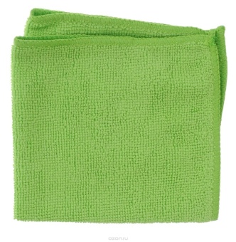 Салфетка из микрофибры 40 на 40 зеленая