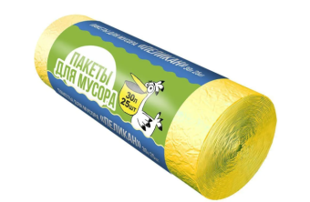 Пакет для мусора Пеликан Желтый 30л 